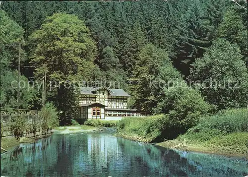 Bad Schandau Hotel Restaurant Lichtenhainer Wasserfall Kat. Bad Schandau