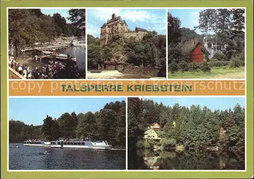 Kriebstein Talsperre Burg Kriebstein Kat. Kriebstein