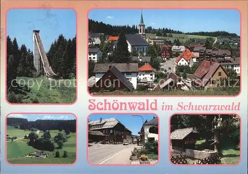 Schoenwald Schwarzwald mit Sprungschnaz Kat. Schoenwald im Schwarzwald