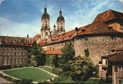 St Gallen SG Barock Kathedrale mit Rundturm Kat. St Gallen