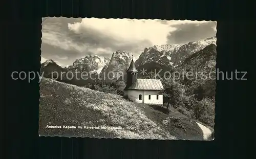 Kufstein Tirol Antonius Kapelle im Kaisertal Kat. Kufstein