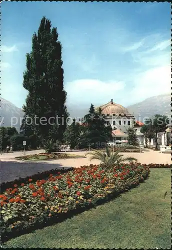 Merano Suedtirol Promenade mit Kurhaus Kat. Merano