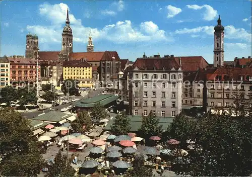 Muenchen Viktualienmarkt Kat. Muenchen