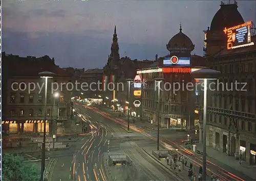 Budapest Ringstrasse am Abend Kat. Budapest