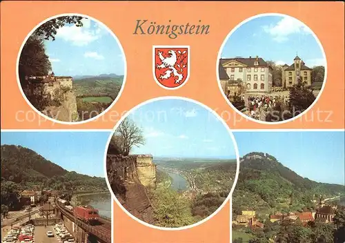 Koenigstein Saechsische Schweiz Elbpartei  Kat. Koenigstein Saechsische Schweiz