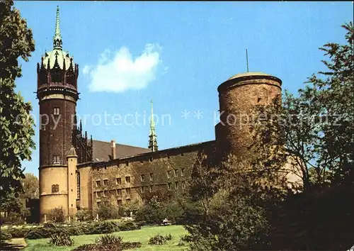 Wittenberg Lutherstadt Schloss und Schlosskirche Kat. Wittenberg