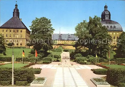 Gotha Thueringen Schloss Friedenstein und Mahnmal Kat. Gotha