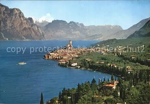 Malcesine Lago di Garda Fliegeraufnahme Kat. Malcesine