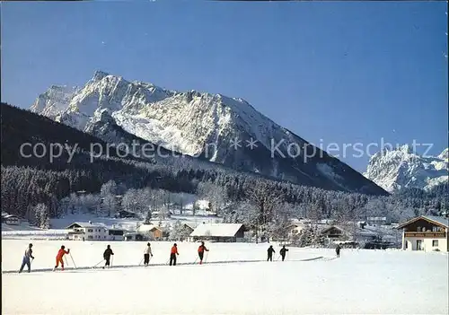 Hochkalter Reiteralpe Langlauf in der Schoenau Kat. Ramsau b.Berchtesgaden