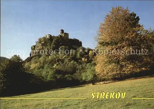 Strekov Burgruine Kat. Tschechische Republik