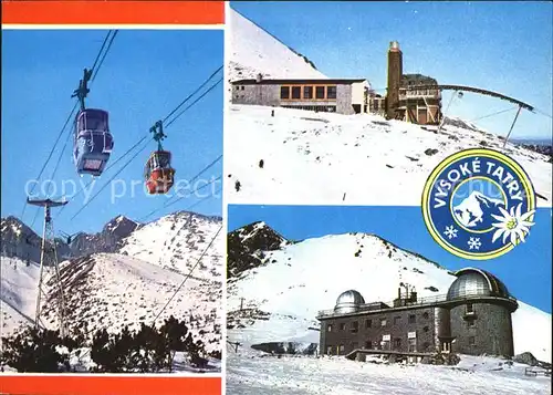 Vysoke Tatry Bergstation Seilbahn Planetarium Kat. Slowakische Republik