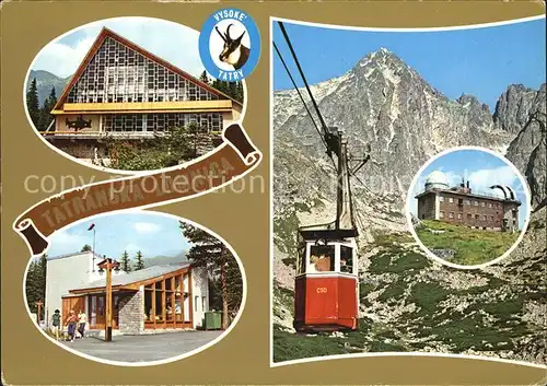 Vysoke Tatry Seilbahn Bergstation Tatranska Lomnica Kat. Slowakische Republik