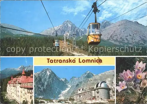 Tatranska Lomnica Seilbahn Bergstation  Kat. Tschechische Republik