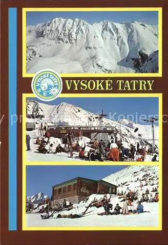 Vysoke Tatry Skigebiet Bergstation Kat. Slowakische Republik