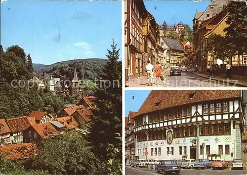 Stolberg Harz Teilansicht FDGB Erholungsheim Comenius Rathaus Kat. Stolberg Harz