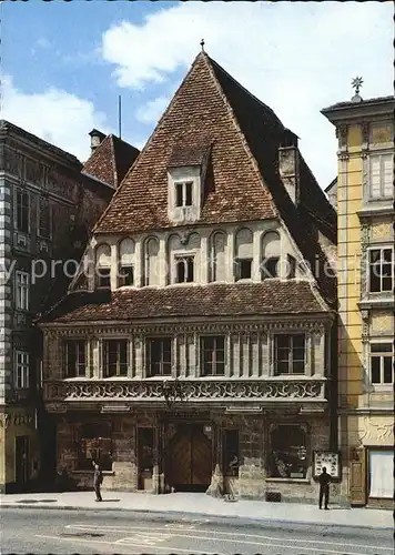 Steyr Enns Oberoesterreich Buergerhaus Ehem Gasthof Zum goldenen Loewen Kat. Steyr