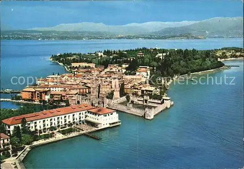 Sirmione Lago di Garda Fliegeraufnahme Kat. Italien