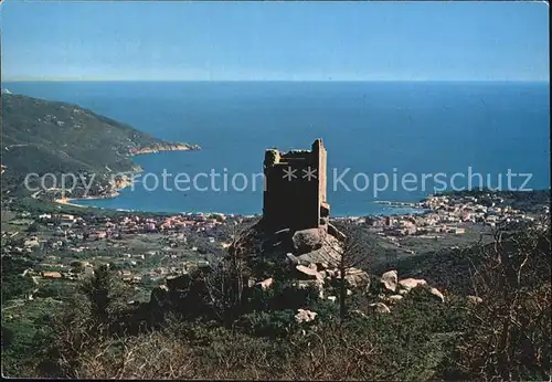 Marina di Campo Die Psanische Festung mitBlick auf die Stadt  Kat. Italien