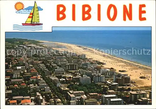 Bibione Stadtansicht Fliegeraufnahme