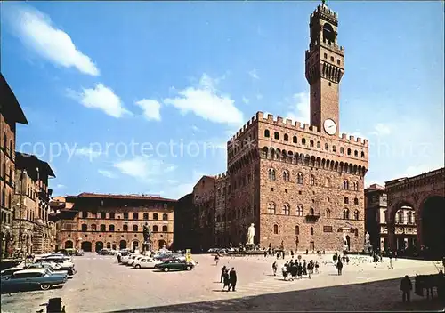 Firenze Toscana Palazzo Vecchio Sinora Platz Kat. Firenze