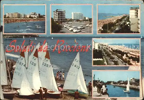 Riccione Strand Promenade Kanal