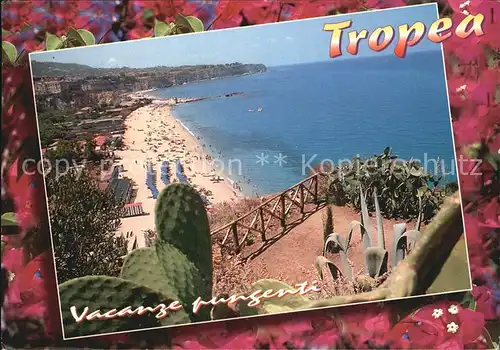 Tropea Blick auf den Strand Kat. Italien