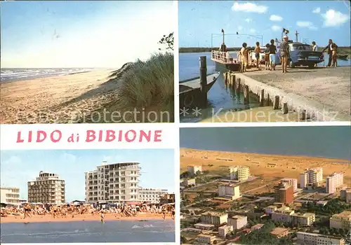 Lido di Bibione Fliegeraufnahme Strand 