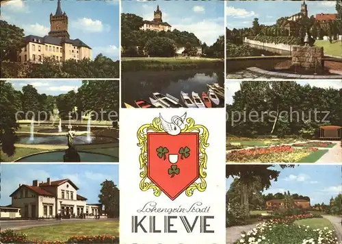 Kleve Lohengrin Stadt Schloss Parkanlagen Kat. Kleve