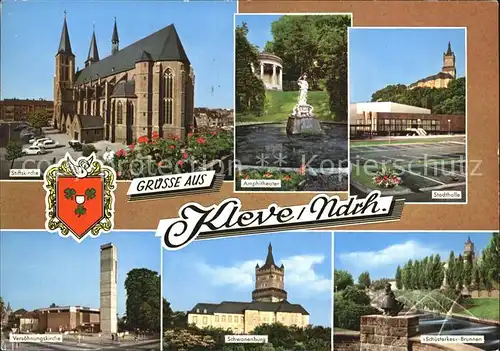 Kleve Stiftskirche Amphitheater Versoehnungskirche Schwanenburg  Kat. Kleve