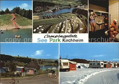 Kirchheim Hessen Campingplatz Seepark Winter  Kat. Kirchheim