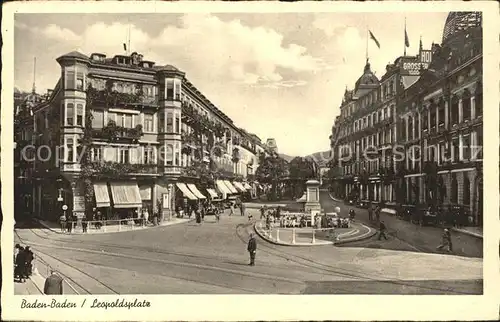 Baden Baden Leopoldsplatz Kat. Baden Baden