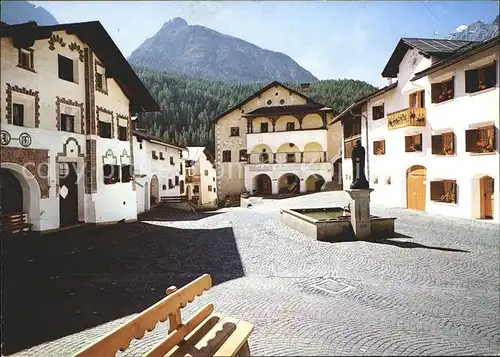 Scuol Tarasp Vulpera Dorfplatz Museum  / Scuol /Bz. Inn