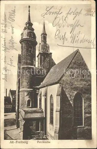 Alt Freiberg Sachsen Petrikirche Serie I Bauwerke 4 Stempel Infanterie Regiment No 182 Kat. Freiberg