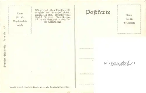 Salzburg Oesterreich Dom Kuenstlerkarte Deutscher Schulverein Karte Nr. 313 Kat. Salzburg