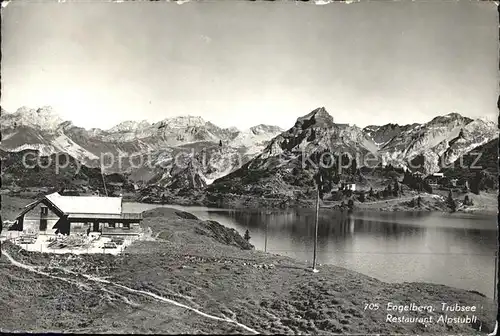 Engelberg OW Truebsee Restaurant Alpstuebli Alpenpanorama Kat. Engelberg