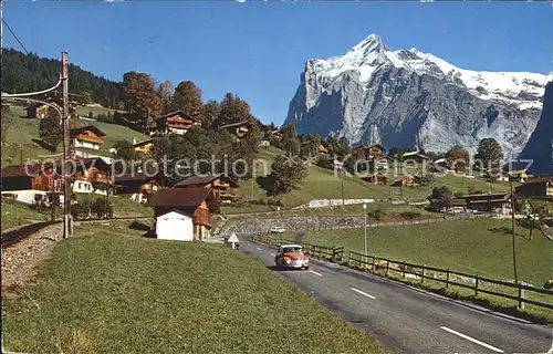 Grindelwald mit Wetterhorn Berner Alpen Kat. Grindelwald