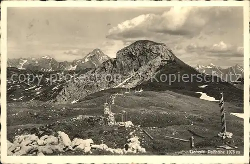 Riezlern Kleinwalsertal Vorarlberg Gemstal Passhoehe Alpenpanorama Kat. Mittelberg