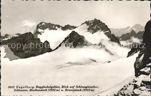 Engelberg OW Rugghubelgebiet Gletscher Gebirgspanorama Kat. Engelberg