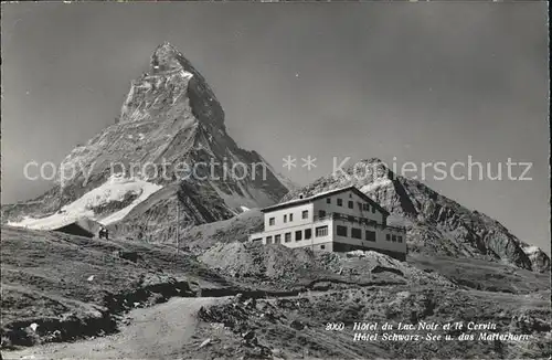 Zermatt VS Hotel Lac Noir Cervin Schwarzsee Matterhorn Walliser Alpen Kat. Zermatt