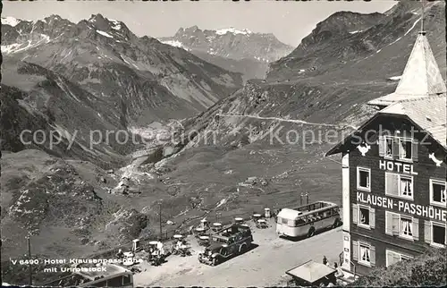 Klausenpasshoehe Berghotel mit Urirotstock Alpenpanorama Kat. Klausen