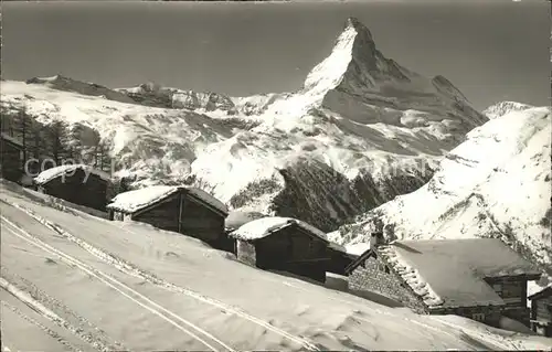 Zermatt VS Tufternalp mit Matterhorn Walliser Alpen Kat. Zermatt