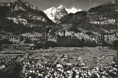 Meiringen BE Panorama Engelhoerner Wetterhorngruppe Berner Alpen Kat. Meiringen