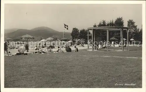 Luzern LU Strandbad Vierwaldstaettersee Kat. Luzern