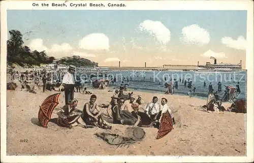 Crystal Beach Canada On the beach Steamer Kat. Crystal Beach