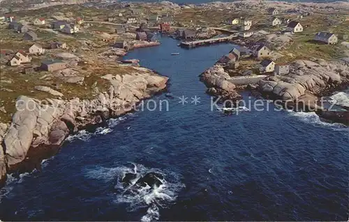 Peggys Cove Coast aerial view Kat. Peggys Cove