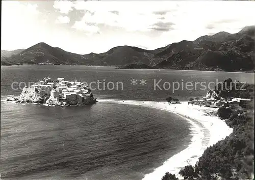 Sveti Stefan Adria Insel Kueste Strand Kat. Montenegro