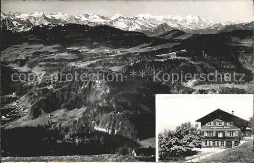 Hoernli Kulm Berggasthaus Wahrzeichen des Toesstals Alpenpanorama Kat. Hoernli