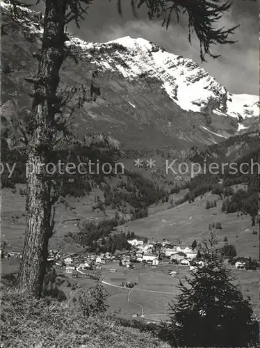 Leukerbad Panorama mit Balmhorn Kat. Loeche les Bains