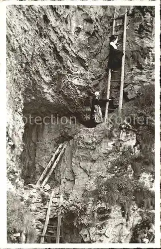 Leukerbad Albinenleitern Klettersteig Kat. Loeche les Bains