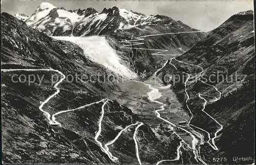 Gletsch Furkastrasse Rhonegletscher Kat. Rhone